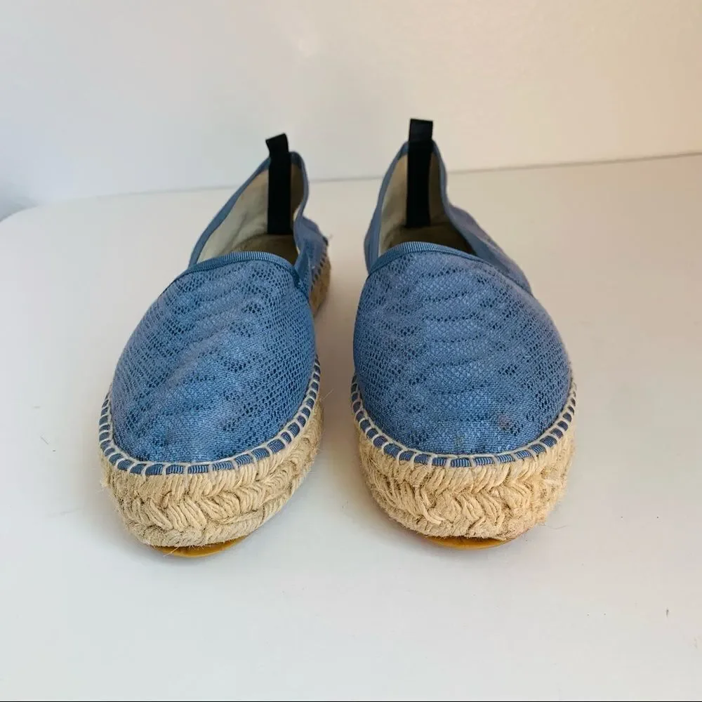 Blue Lace Italian Espadrilles‎